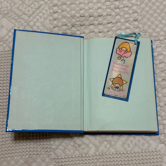 Rare 1976 Little Twins Stars Dear Diary Hard Cover Notebook & Bookmark Kiki Lala - Picture 5 of 10